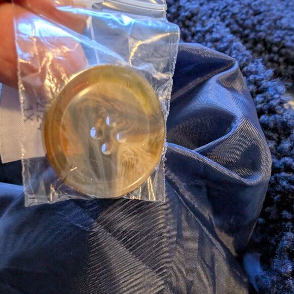 Roaman’s Plus Size Navy Sherpa Fleece Double-Breasted Coat | 1X - Picture 9 of 14